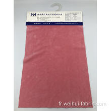 Tissus de velours rouge clair T / SP tricotés de haute qualité